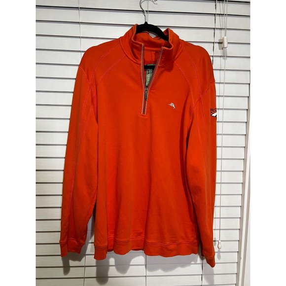 Tommy Bahama Denver Broncos 1/4 Zip Pullover - Size M - Picture 1 of 4